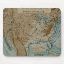 US Weather Map Mouse Pad
