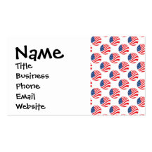 USA American Flag Fourth of July Patriotic Business Card