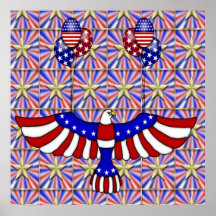 USA Balloon Flight Poster