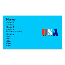 USA. BUSINESS CARDS