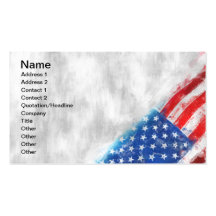 USA Flag Business Card Templates