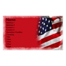 USA Flag Business Card Templates