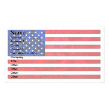 USA FLAG Business Cards