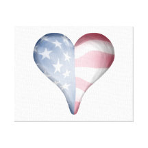 USA Flag Fade Canvas Print