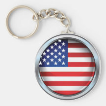 USA Flag Keychain