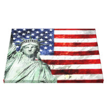 USA FLAG & LIBERTY GALLERY WRAPPED CANVAS