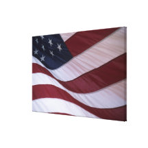 USA flag, North Carolina, USA Gallery Wrapped Canvas