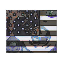 USA flag pop No. 11 Canvas Prints