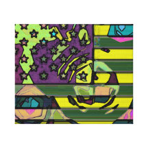 USA flag pop No. 5 Gallery Wrap Canvas