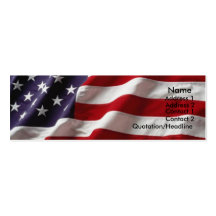 USA Flag Profile Card #1 Business Card Templates