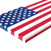 USA flag Stretched Canvas Prints