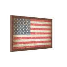 USA Flag Stretched Canvas Prints