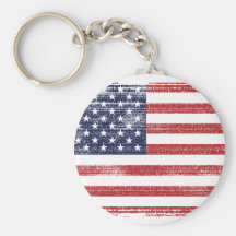 USA flag vintage Key Chains
