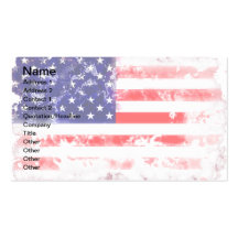USA FLAG WASH BUSINESS CARD TEMPLATES