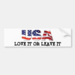 USA love it or leave it Bumper Sticker