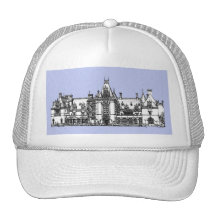 USA Mansion in baby blue Trucker Hat