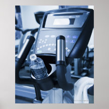 USA, New Jersey, Jersey City, Exercise machine Print
