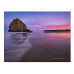 USA, Oregon, Clatsop County, Haystack Rock and Postcard