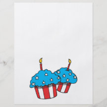USA patriotic cupcakes Full Color Flyer