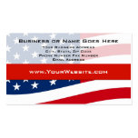 USA Patriotic Modern Waving Flag Business Cards