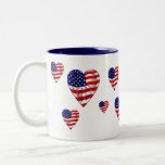 USA Peace Heart Mug