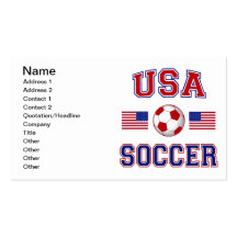 USA Soccer Business Card