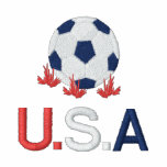 USA Soccer Embroidered Zip Hoody embroidered shirts