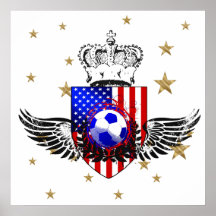 USA sports gifts - American United States flag Posters