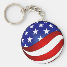 USA Swirl keychain