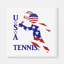USA Tennis Player - Men's Tennis Refrigerator Magnet