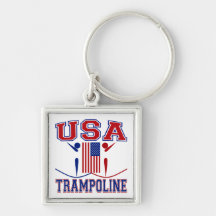 USA Trampoline Key Chain