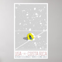 USA v Costa Rica Posters