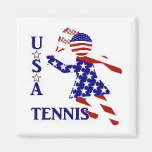 USA Women's Tennis Magnets