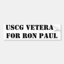 USCG for Ron Paul Bumper Stickers