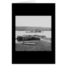 USS Onondaga on the James River, VA 1864 Greeting Card