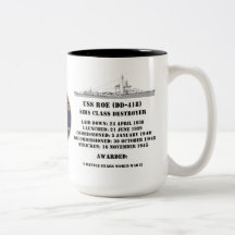 USS Roe (DD-418) Mugs