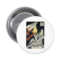 USSR CCCP Cold War Soviet Union Propaganda Posters Buttons