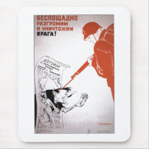 USSR CCCP Cold War Soviet Union Propaganda Posters Mousepad