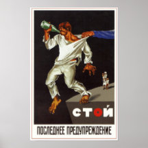 USSR Soviet Union Anti-Alcohol 1929 Print