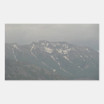 Utah Mountains Rectangular Sticker