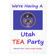 UTAH T.E.A. PARTY INVITATIONS