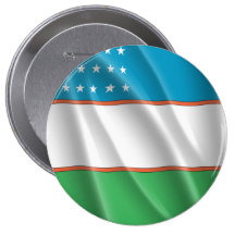 UZBEKISTAN PINBACK BUTTON