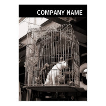 V Header - Photo - Caged Beasts Business Card Templates