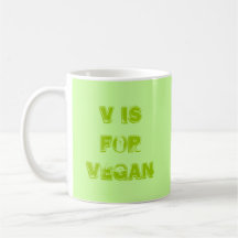 V is for Vegan Mug