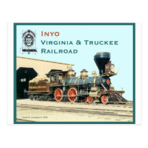 V&T Railroad Inyo engine Post Card