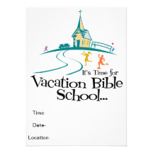Vacation Bible School Custom Invitation