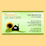 Vacation Retreat Bed and Breakfast Business Cards business cards