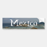 Vacation View; Mexico Souvenir Bumper Sticker