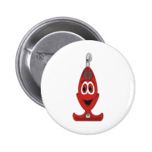 Vacuum Cartoon Red Buttons