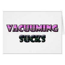 Vacuuming Card